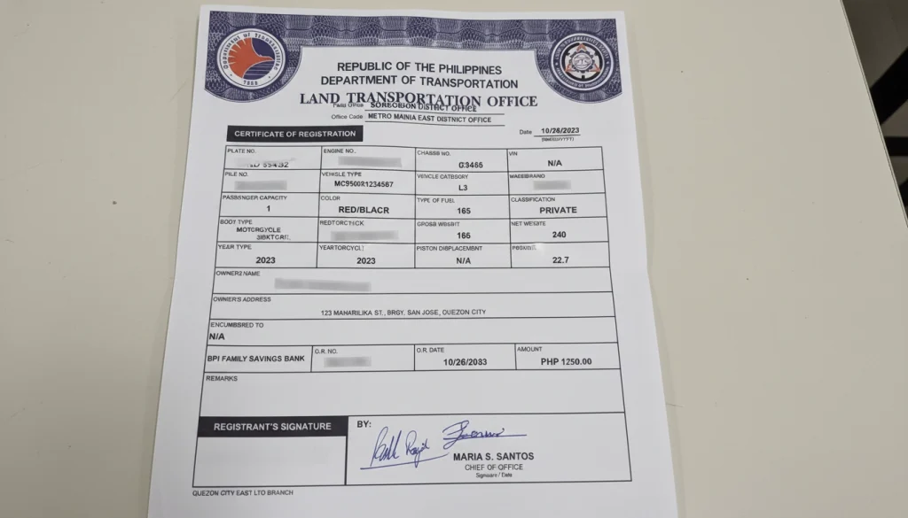 Driver's License Status