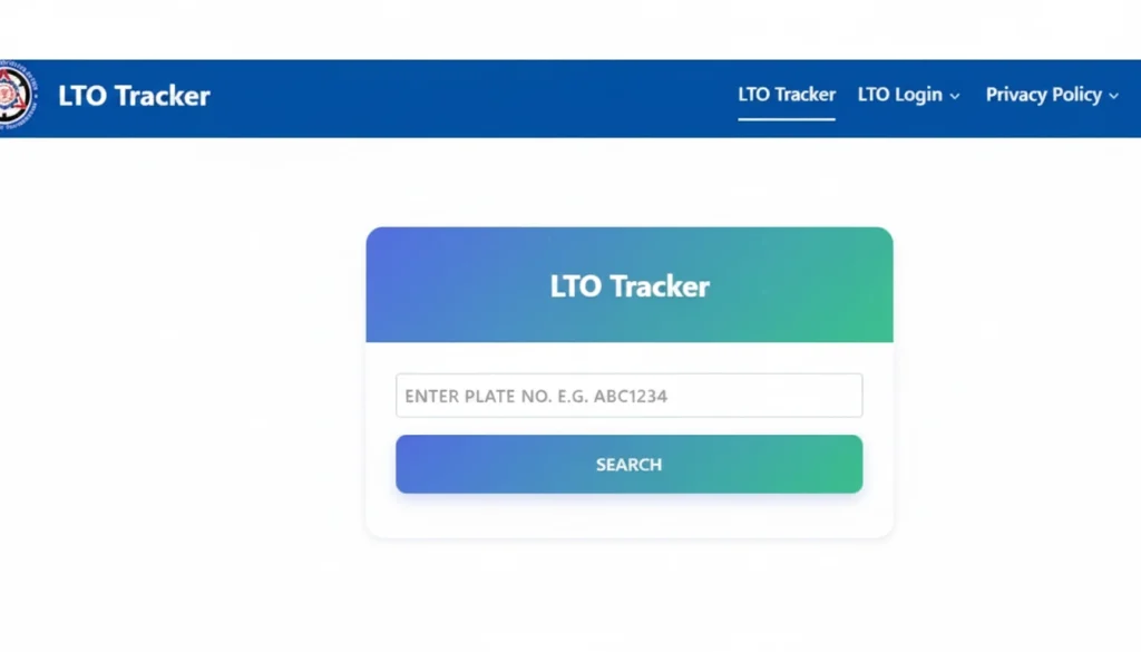 Track Using Your Plate Number