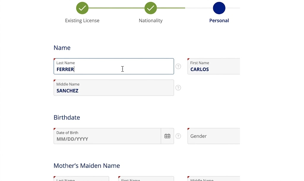 personal details
